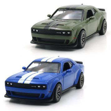 Автомодель - Dodge Challenger SRT Jailbreak 2022 (синій, зелений) 250949 фото