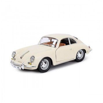 Автомодель - Porsche 356B (1961) (слонова кістка, 1:24) 18-22079 фото