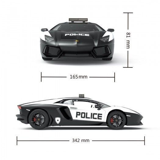 Автомобіль KS Drive на р/к - Lamborghini Aventador Police 114GLPCWB фото