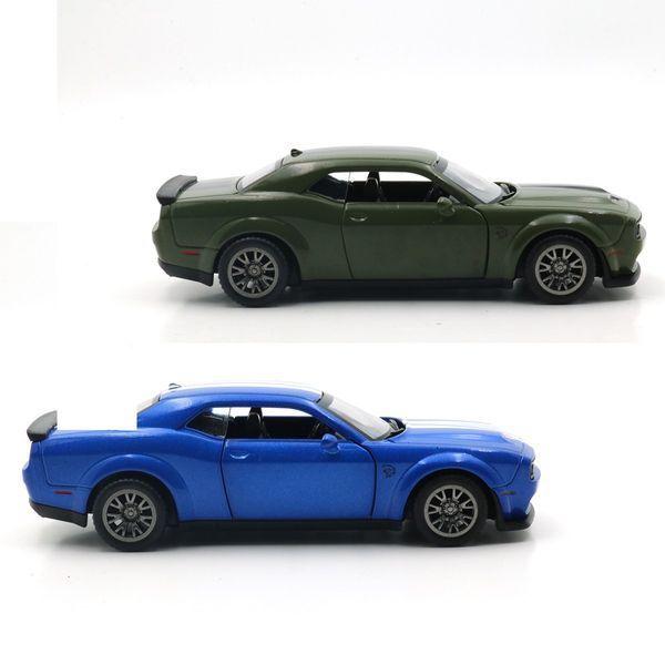 Автомодель - Dodge Challenger SRT Jailbreak 2022 (синій, зелений) 250949 фото