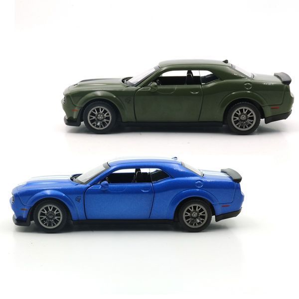 Автомодель - Dodge Challenger SRT Jailbreak 2022 (синій, зелений) 250949 фото