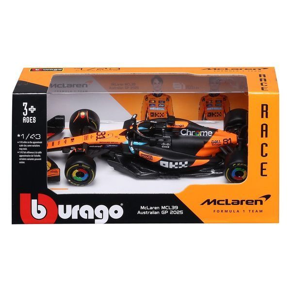 Автомодель - McLaren F1 MCL39 (2025) (1:43) 18-38248 фото