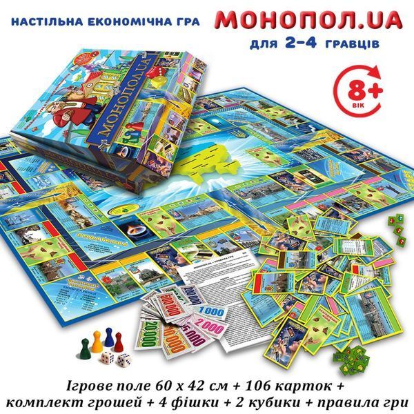 Настільна гра Монополія 82210 українською мовою 82210 фото