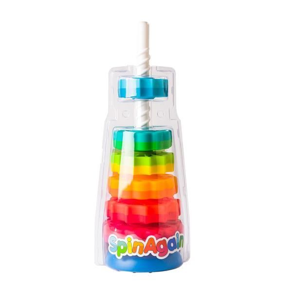 Гвинтова пірамідка Fat Brain Toys SpinAgain тактильна (F110ML) F110ML фото