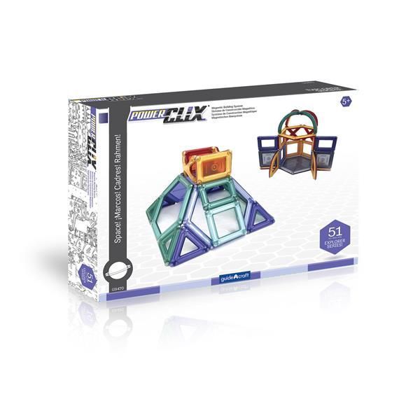 Магнітний конструктор Guidecraft PowerClix Explorer Series Архітектура, 52 деталі (G9472) G9472 фото