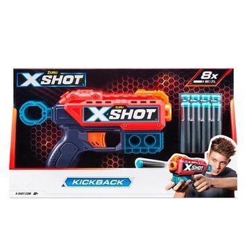 Швидкострільний бластер X-Shot Red Excel Kickback 8 патронів (36184R) 36184R фото