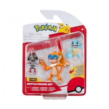 Набір ігрових фігурок Pokemon W18 - Поньярд, Сквіртл, Монферно PKW3058 фото