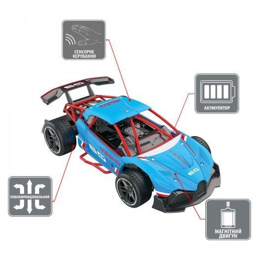 Автомобіль Gesture sensing з р/к та з сенсорним керуванням &ndash; Dizzy (блакитний, 1:16) SL-285RHB фото