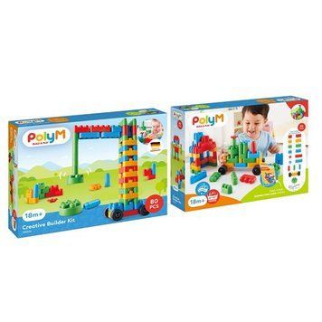 Конструктор PolyM Будівельник 80 деталей (760008) 760008 фото