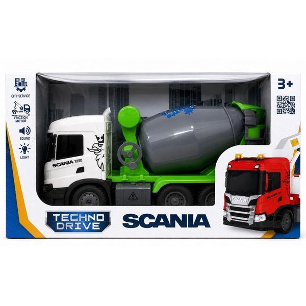 Автомодель серії Big Truck &ndash; Бетонозмішувач Scania (світло, звук) OC-6402 фото